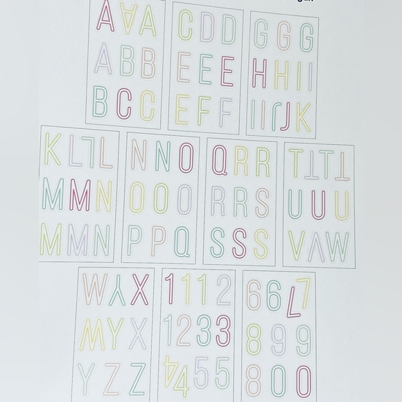 The Happy Planner Colorful Alphabet & Numbers Stickers - Picture 2 of 2